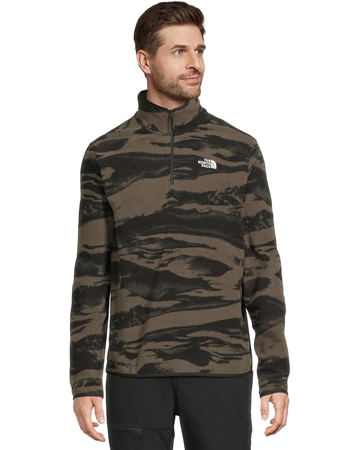 

Мужская куртка The North Face Glacier Fleece ¼ Zip-Print, New Taupe Green Edge
