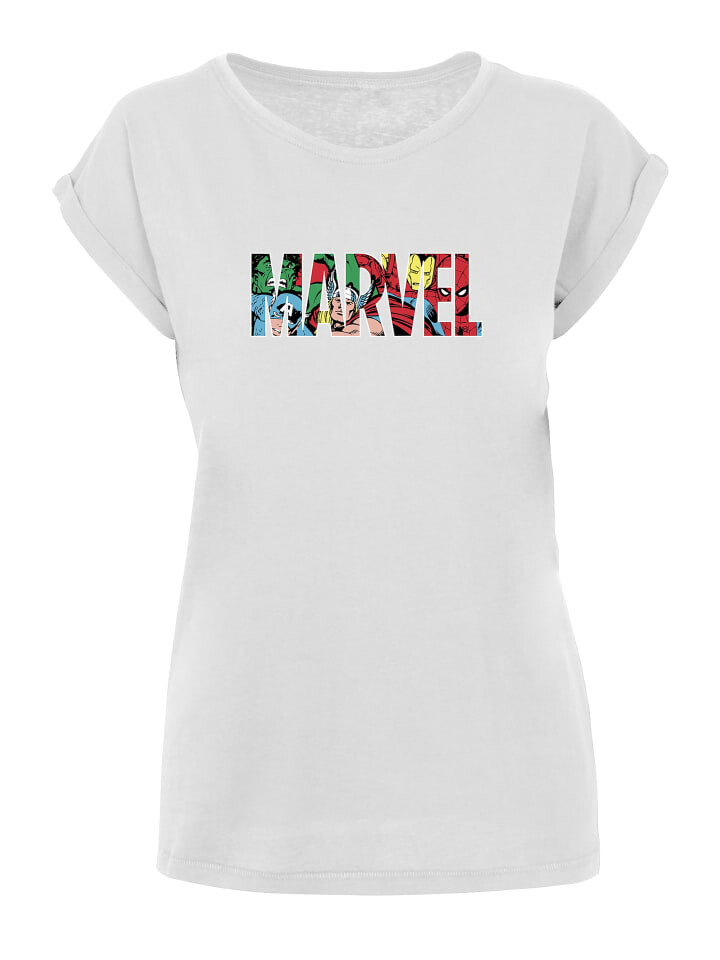 

Футболка F4NT4STIC Marvel Avengers Logo Character infill, белый