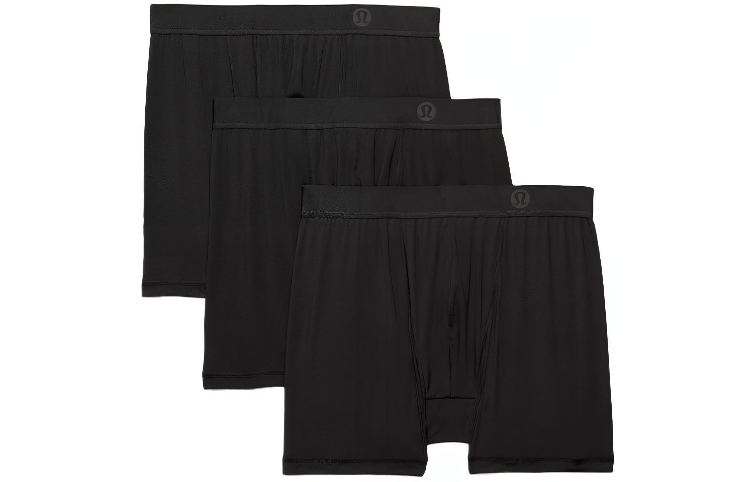 

Мужские трусы 1 комплект 3 штуки Lululemon, черный