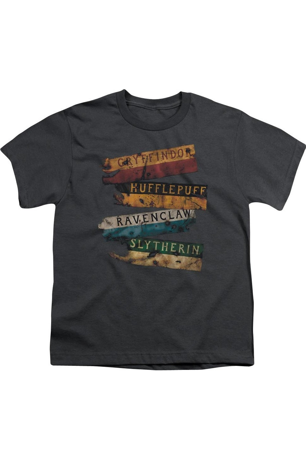 

Футболка с выжженными гербами Harry Potter для детей Gildan, Charcoal
