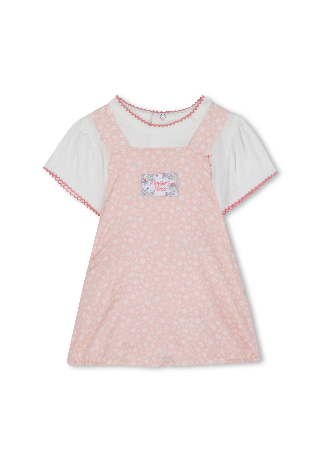 

Футболка с принтом Salopette KENZO kids, белый