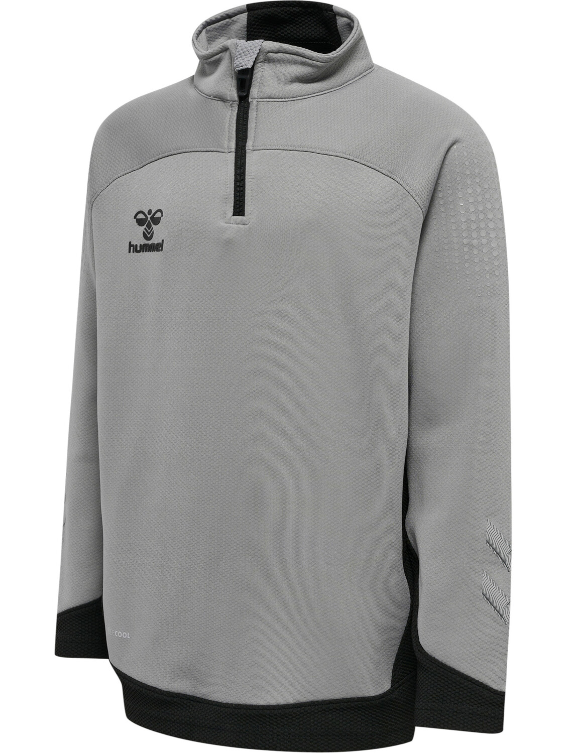 Толстовка Hummel Mit Kurzem Reißverschluss Hmllead Half Zip Kids, серый меланж — фото 4
