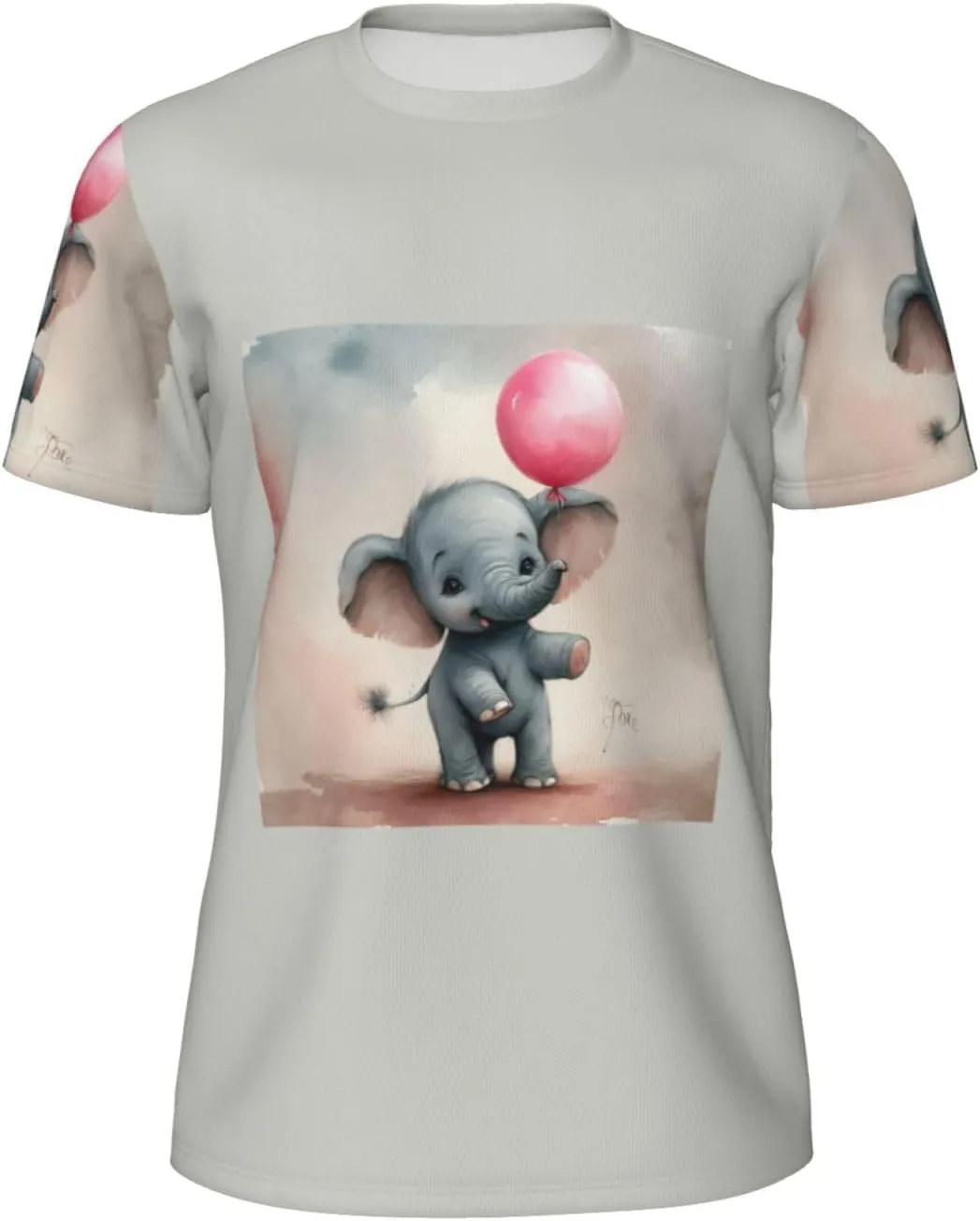 

Футболка мужская с принтом Hot Air Balloons and Elephants, короткий рукав, дышащая, для спорта и фитнеса CADREWY