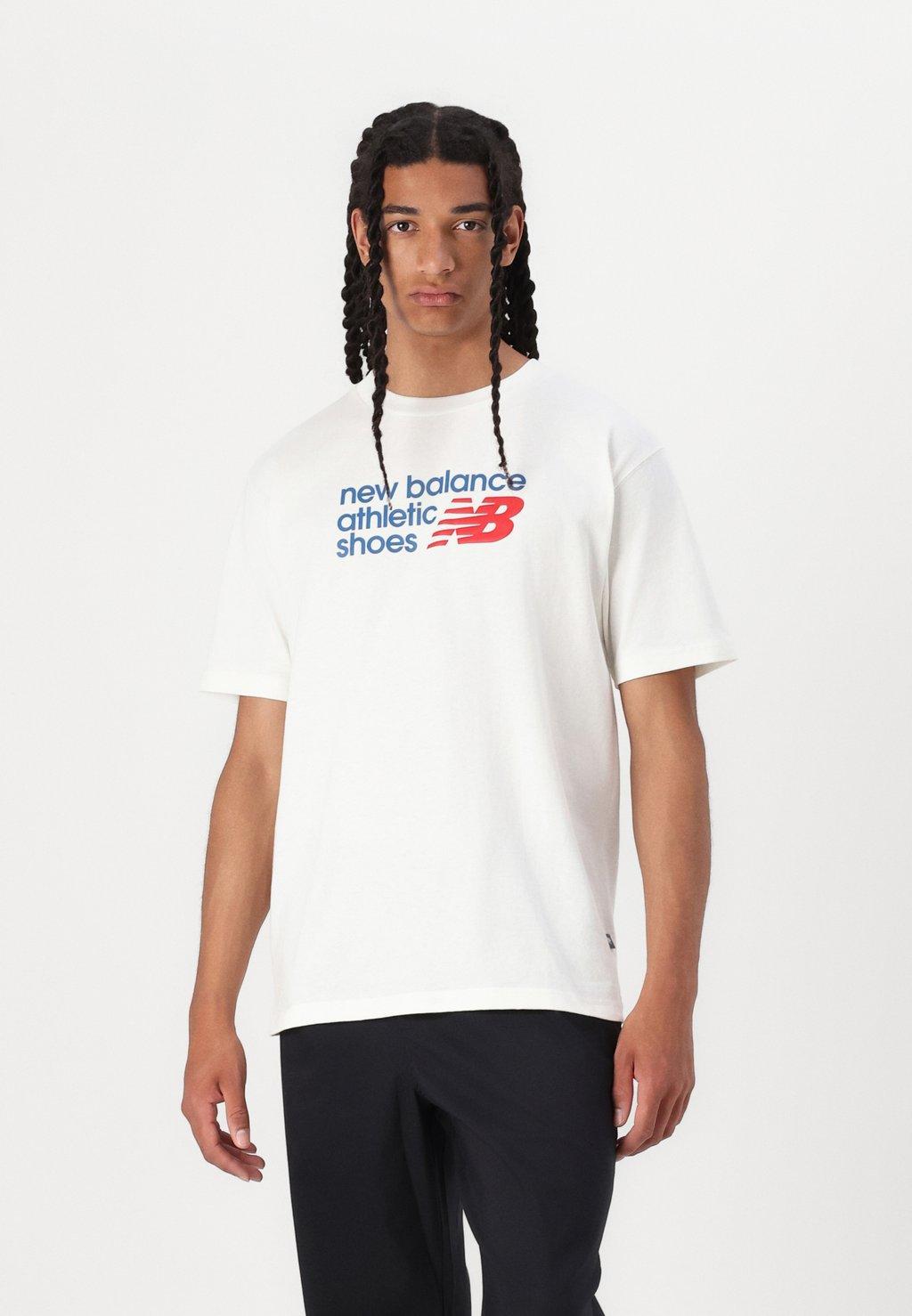 

Футболка с принтом ATHLETICS PREMIUM CHEST LOGO New Balance, синий