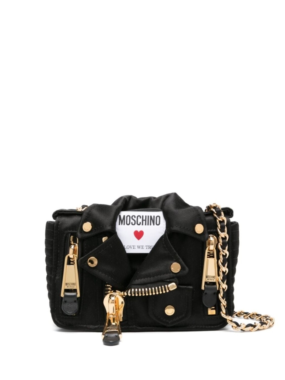 

Moschino сумка через плечо Biker, черный