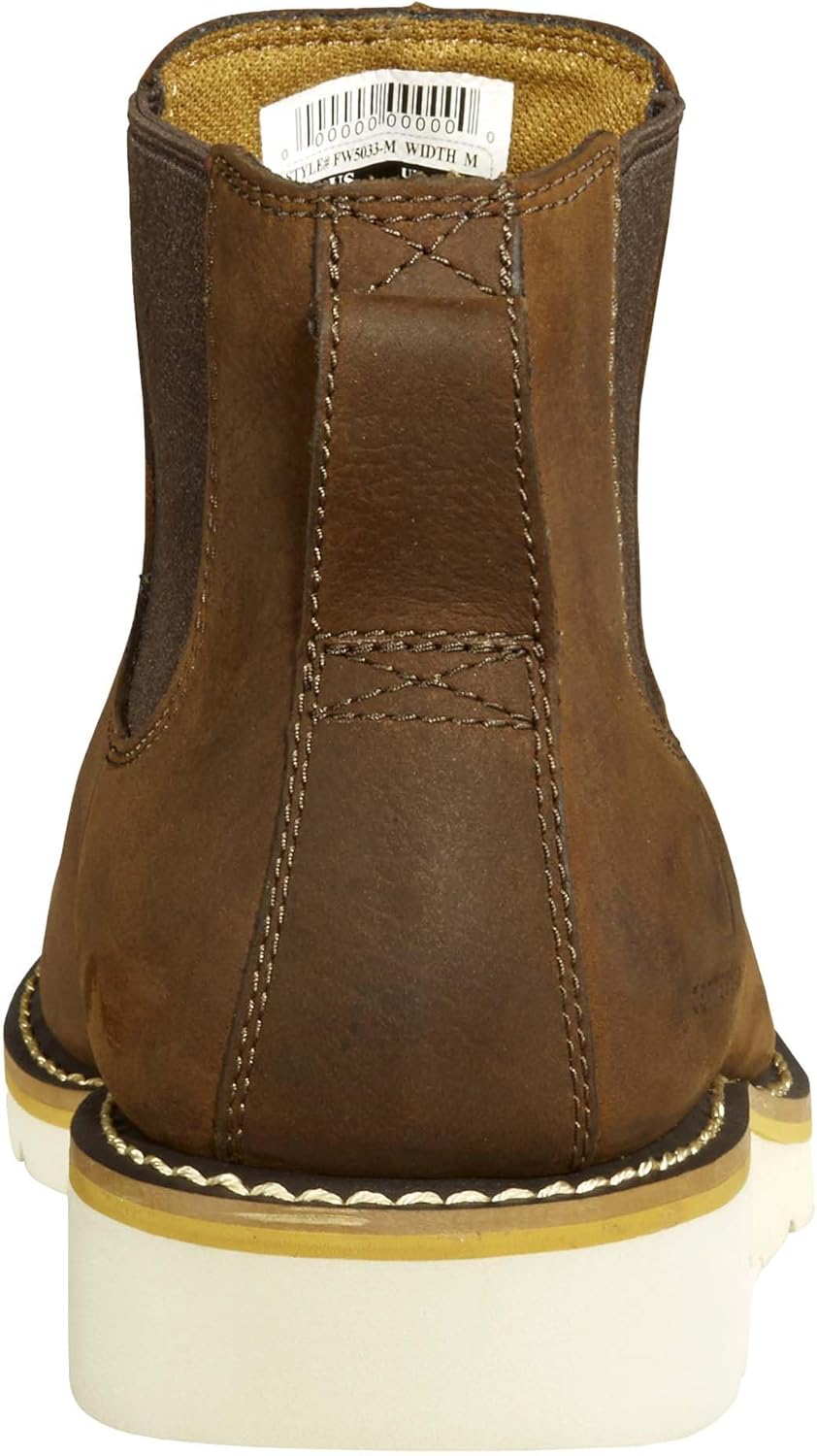 Ботинки Chelsea Pull-On на танкетке Carhartt Footwear FW5033, Dark Bison Oil Tanned — фото 3