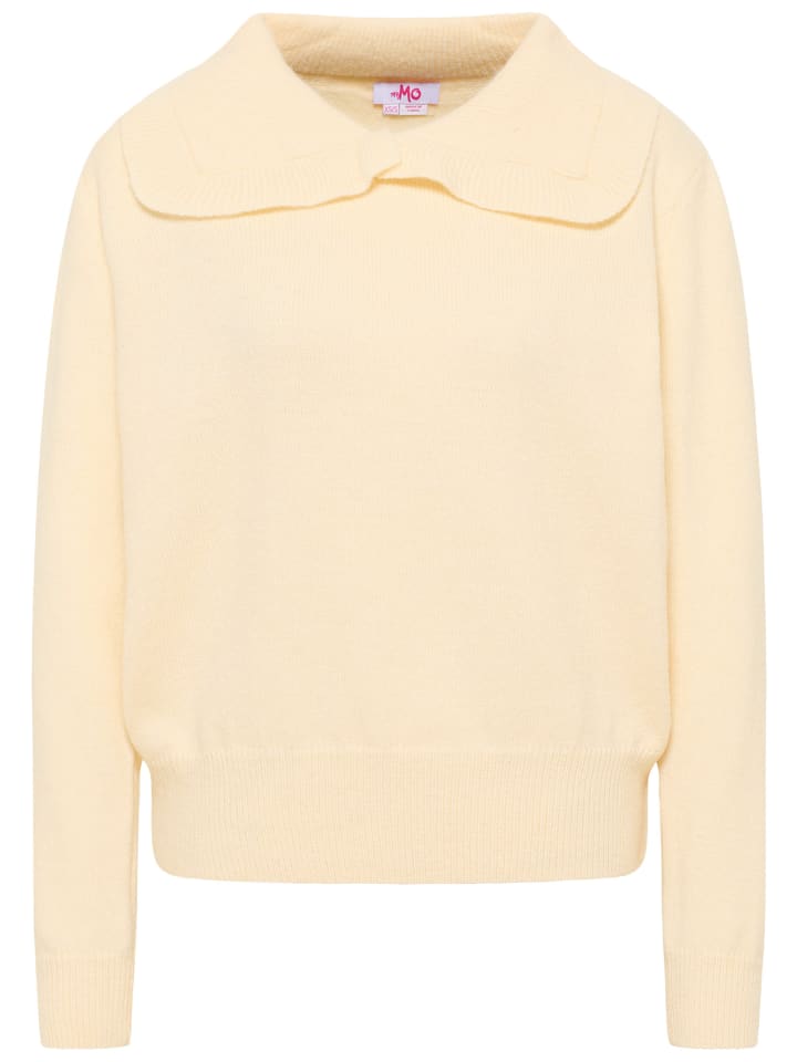 

Женский вязаный свитер бежевого цвета myMo