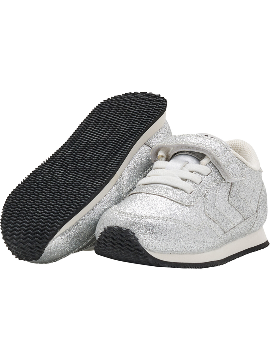 Низкие кроссовки Hummel Low Reflex Glitter Infant, серебряный — фото 4