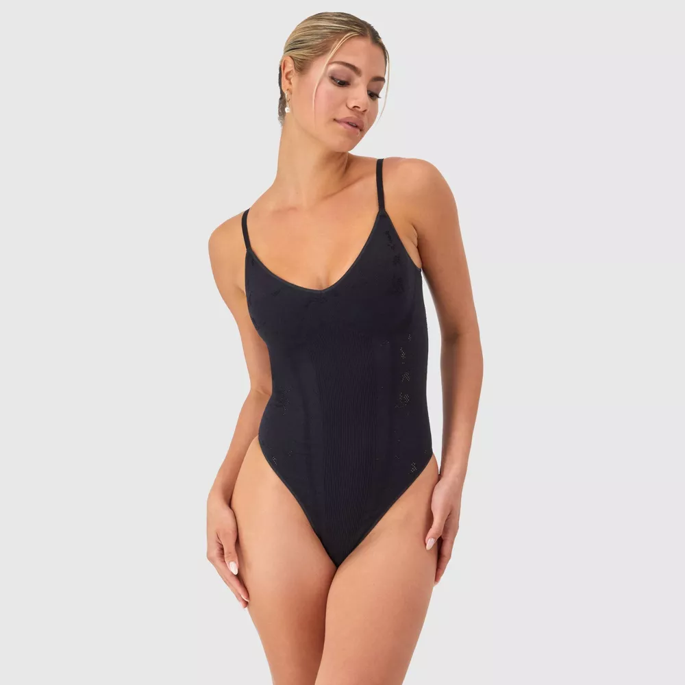 

Женское кружевное боди Maidenform M Collection MST008, цвет Black