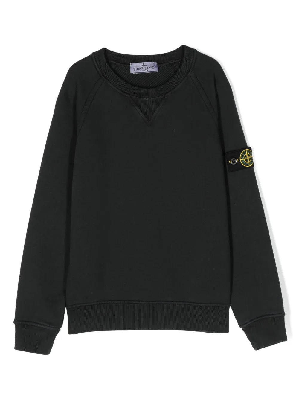 

Толстовка с логотипом Compass Stone Island Junior, черный