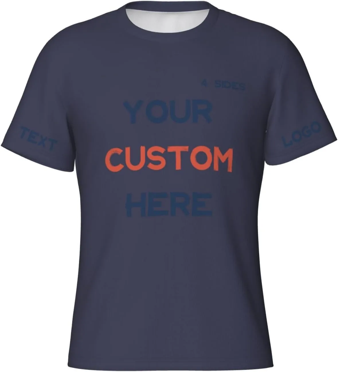 

Футболка Custom с принтом на 4 сторонах