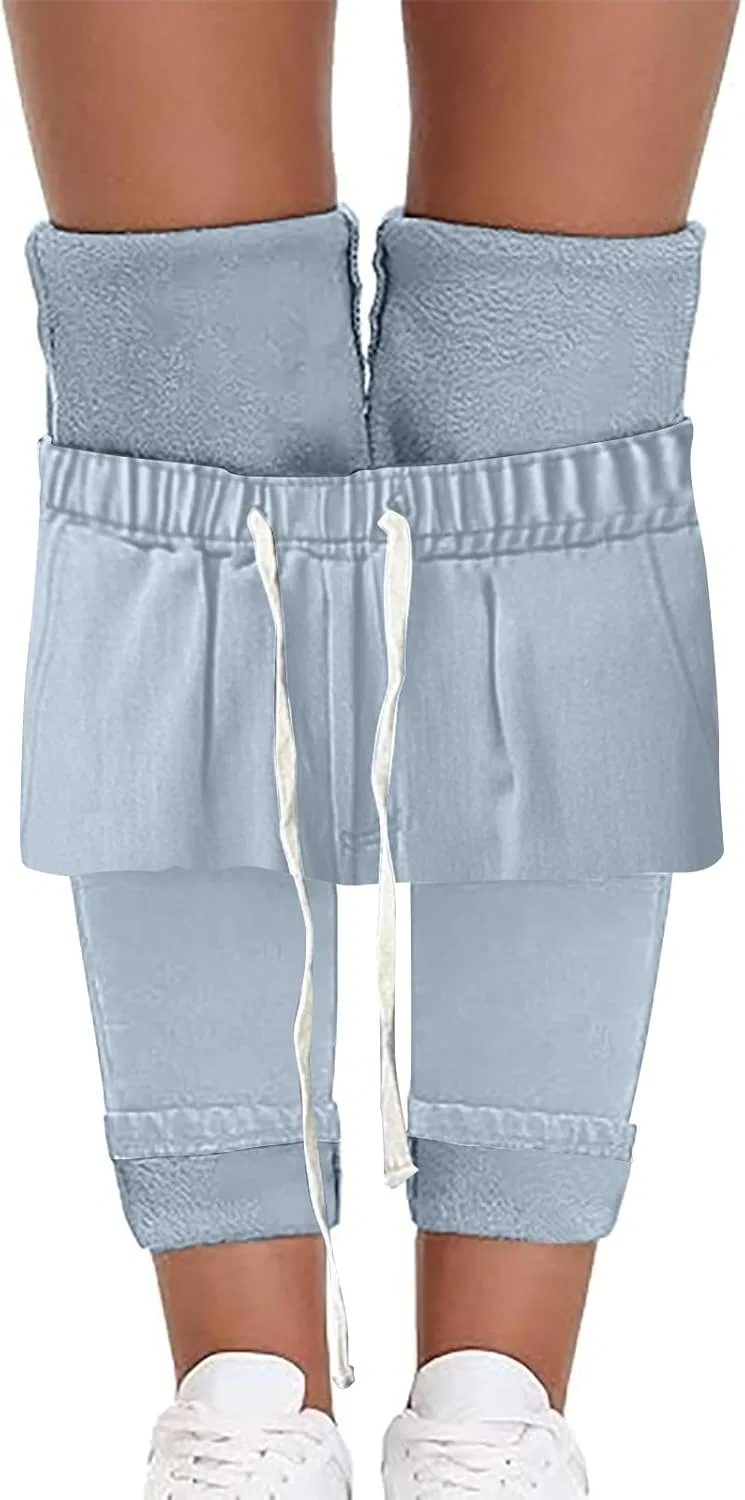 Джинсы утепленные Women's Fleece Lined Jeans, Light Blue — фото 3