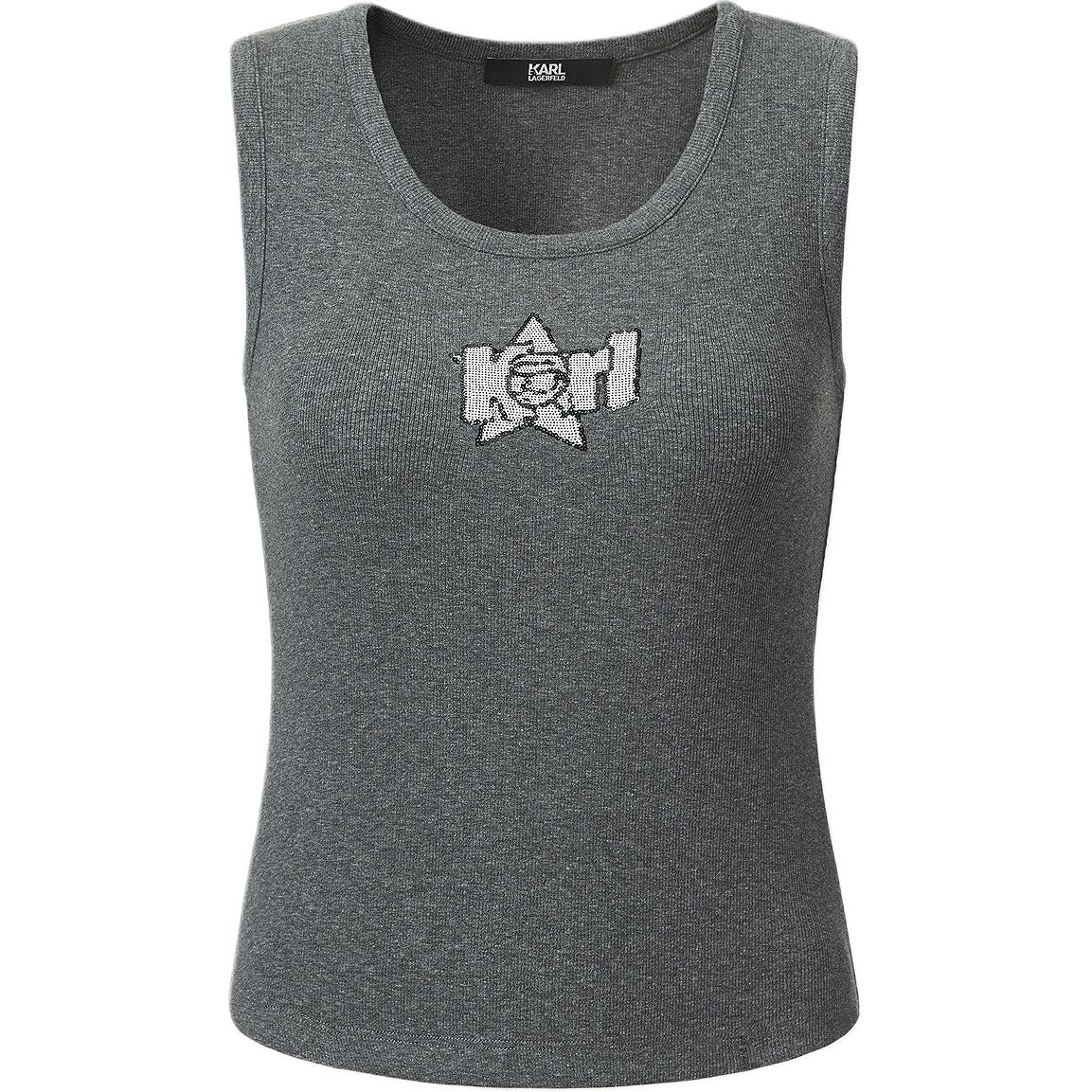 

Футболка KARL LAGERFELD SS25 женская KARL LAGERFELD / Karl Lagerfeld Jeans, серый