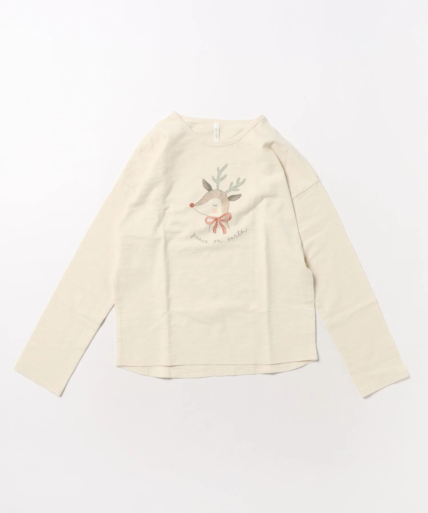 Детская футболка с длинным рукавом Rylee + Cru Long Sleeve Tee натуральный