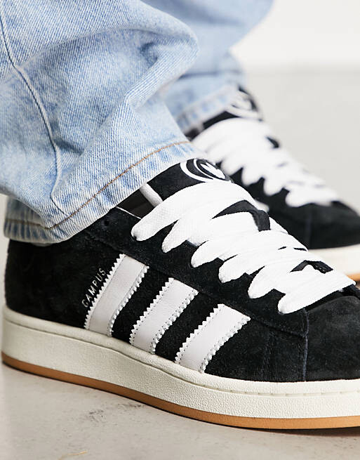 Кеды мужские Adidas Originals Campus 00's на резиновой подошве, черный — фото 4