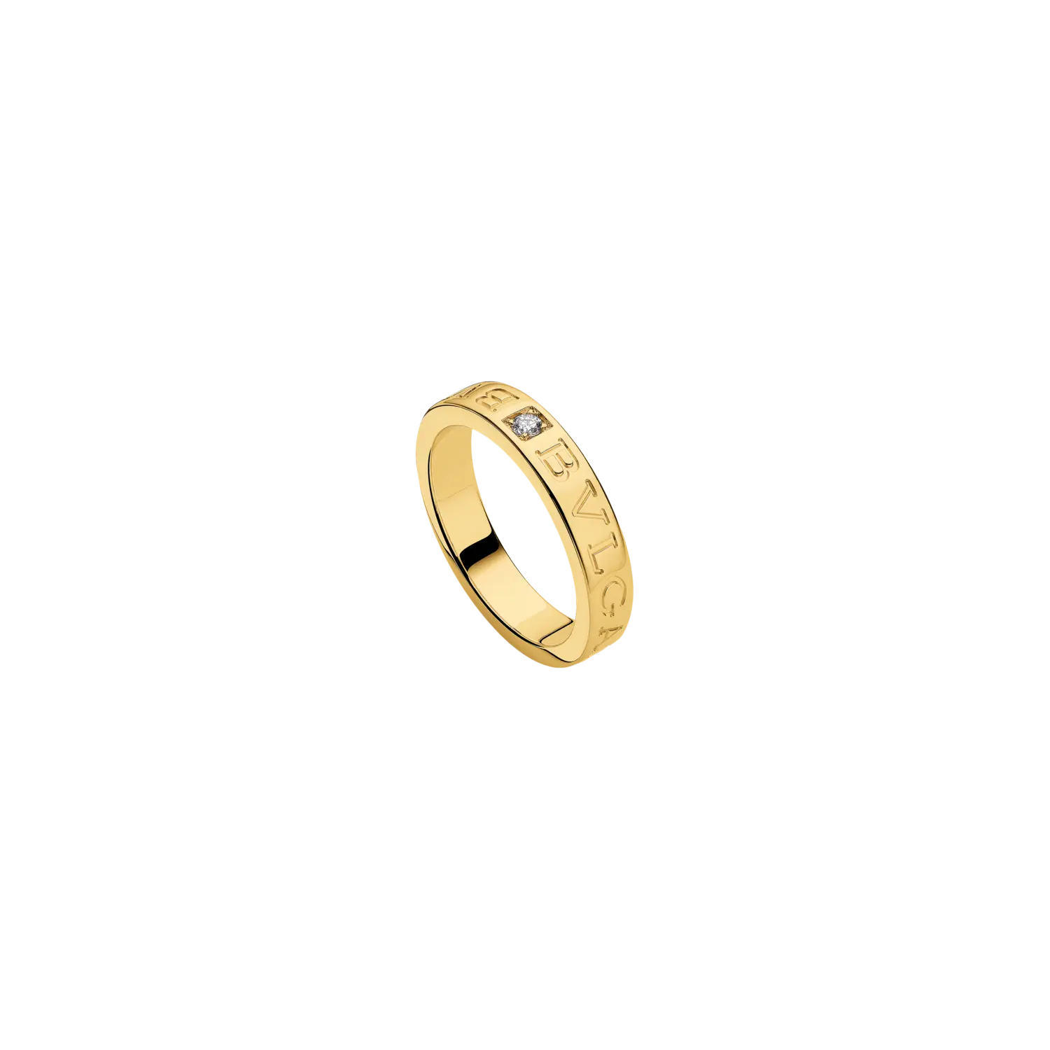 

Кольцо из желтого золота с бриллиантом Bulgari