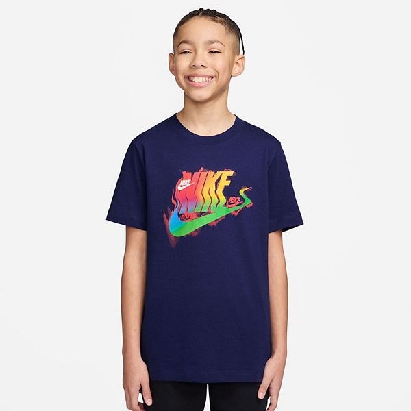 

Футболка с принтом для мальчиков 8-20 Nike, Blue Void