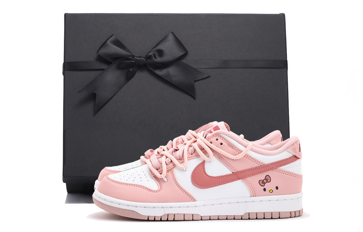 

Nike Детские кроссовки для скейтбординга Dunk Low Top, белые, для подростков