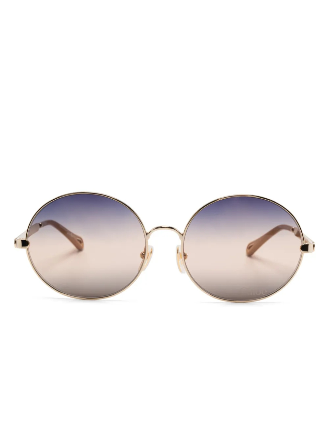 

Солнцезащитные очки в круглой оправе Chloé Eyewear, золотой
