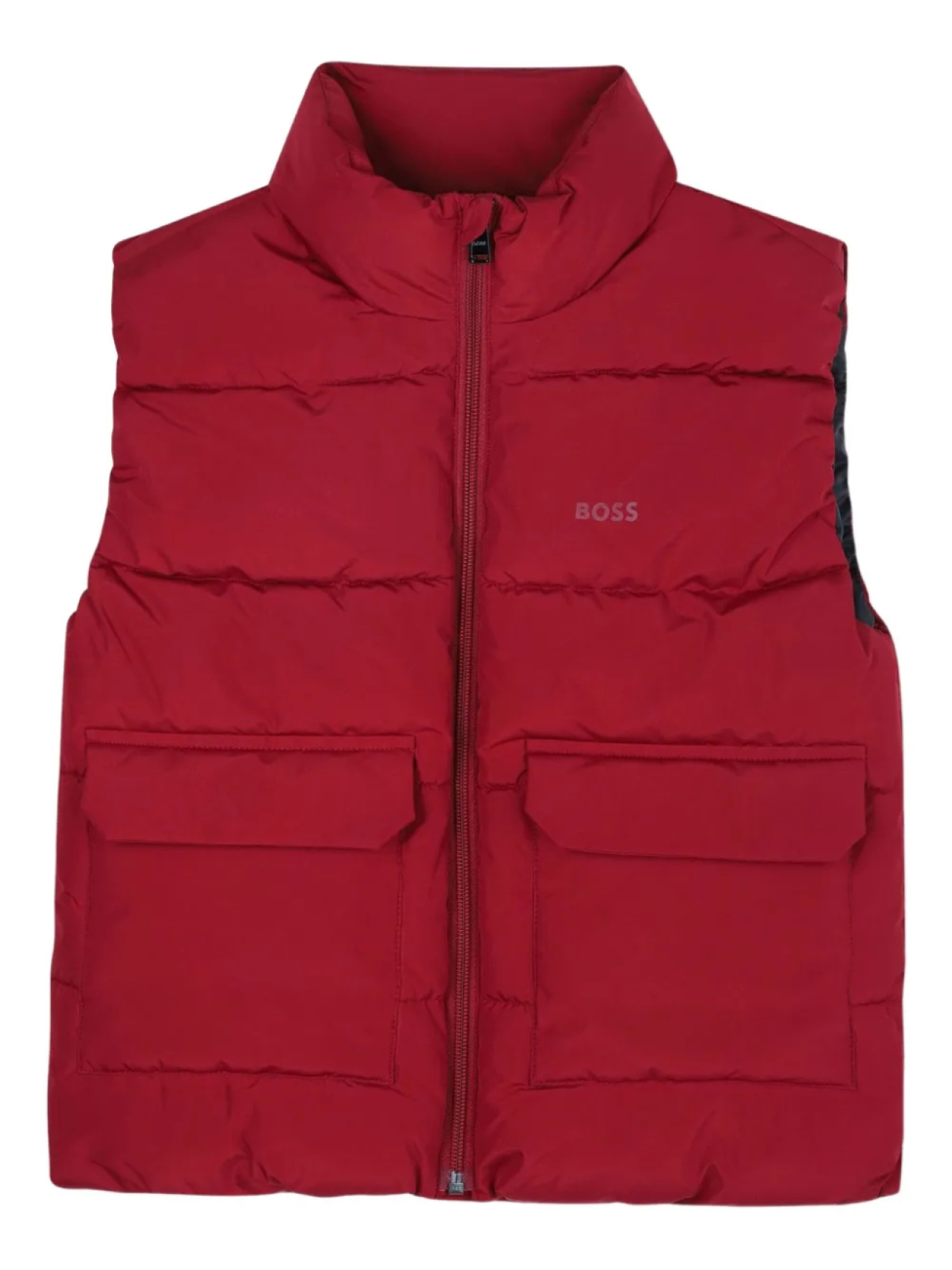 

BOSS Kidswear дутый жилет, красный
