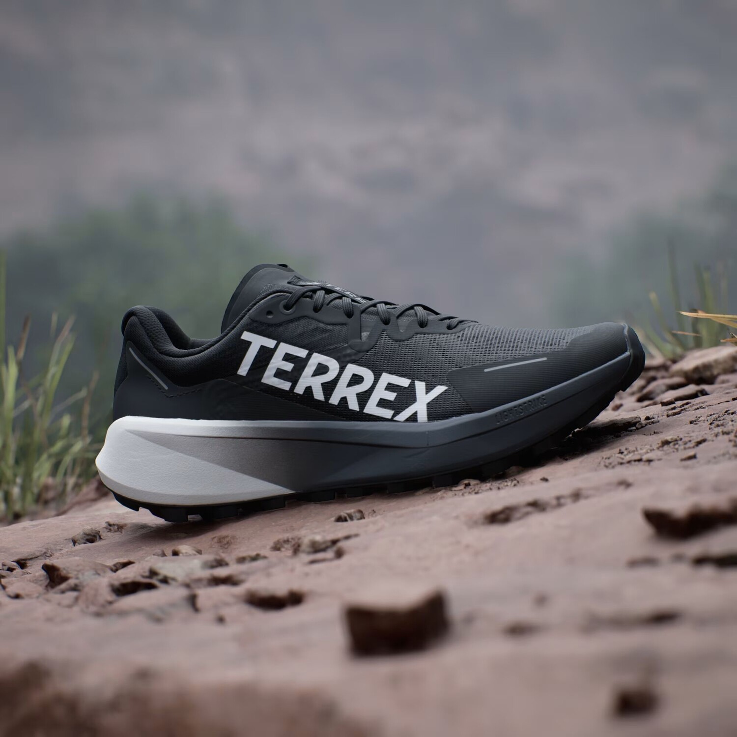 Кроссовки для бега по пересеченной местности Terrex Agravic 3 Adidas, цвет Core Black/Grey One/Grey Six — фото 3