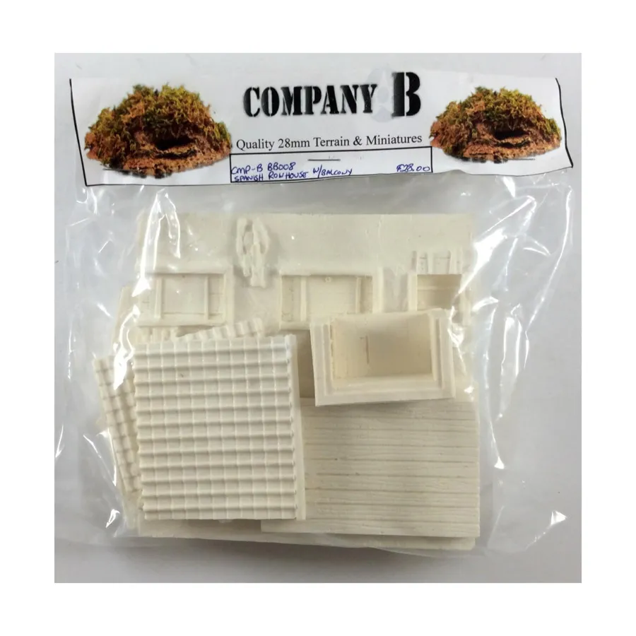 

Испанский рядный дом с балконом, Terrain - Resin (28mm) (Company B)