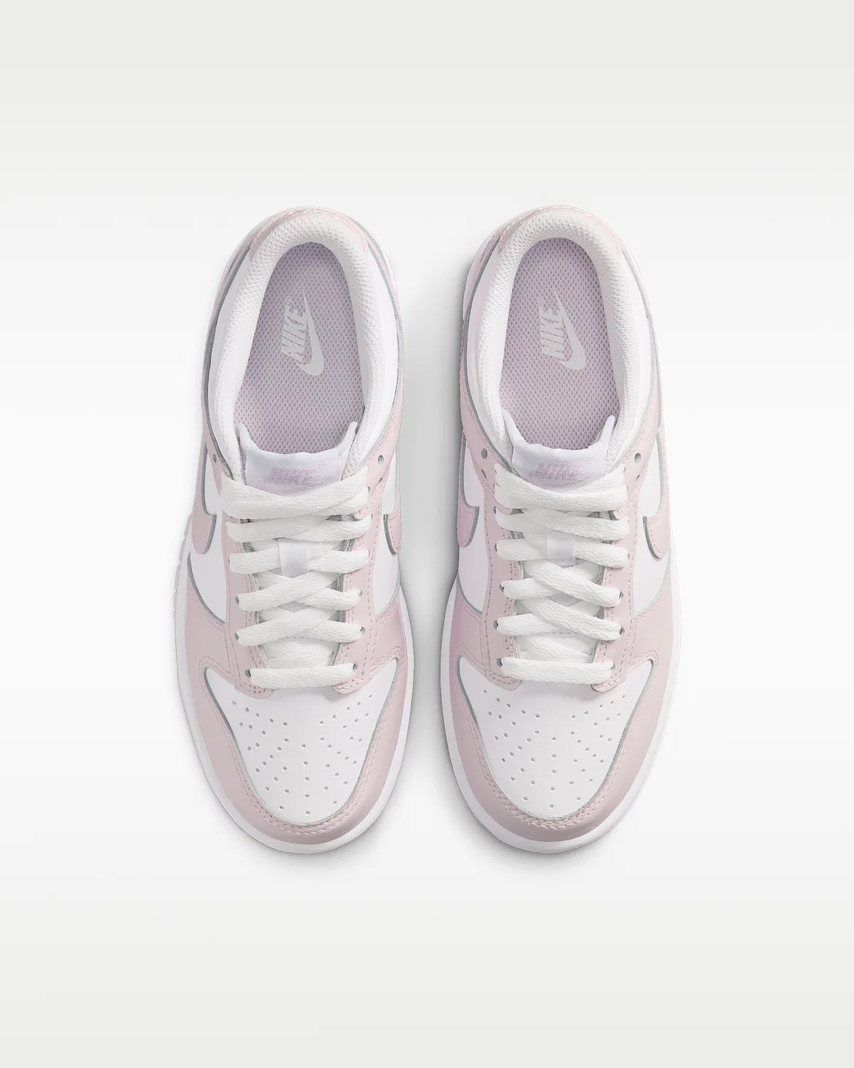 Кроссовки Nike Dunk Low для детей, White/Light Violet/Light Violet — фото 4