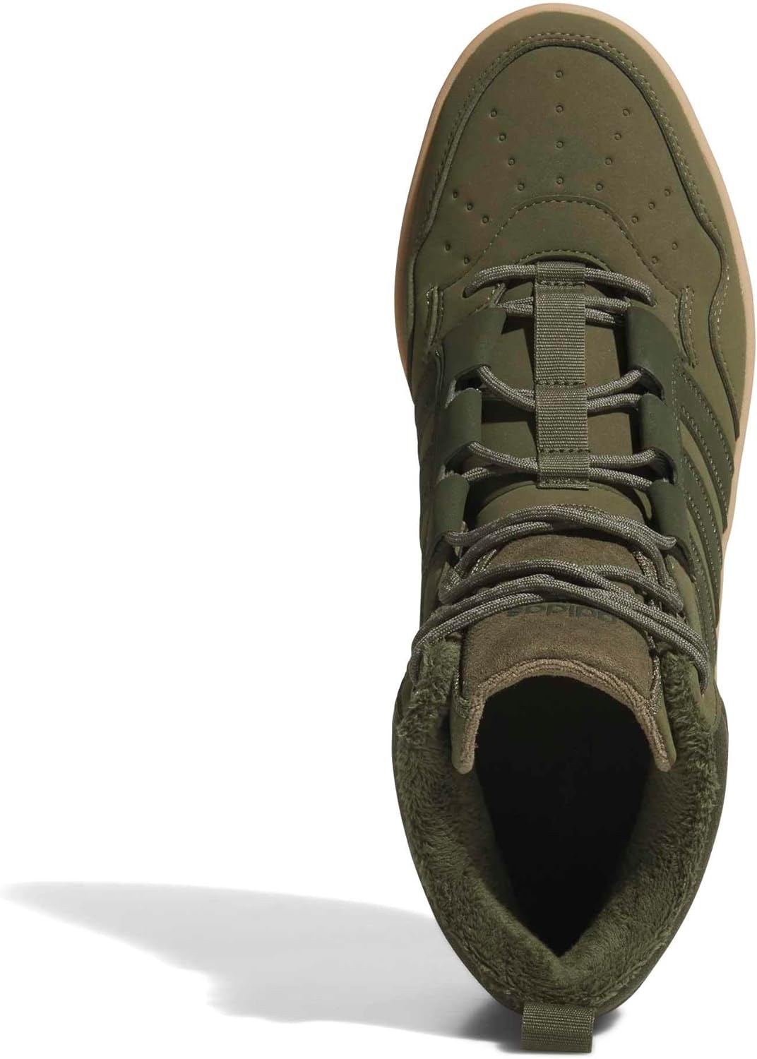 Кроссовки Adidas Unisex-Adult Hoops 4.0 Mid Top, оливковый — фото 2