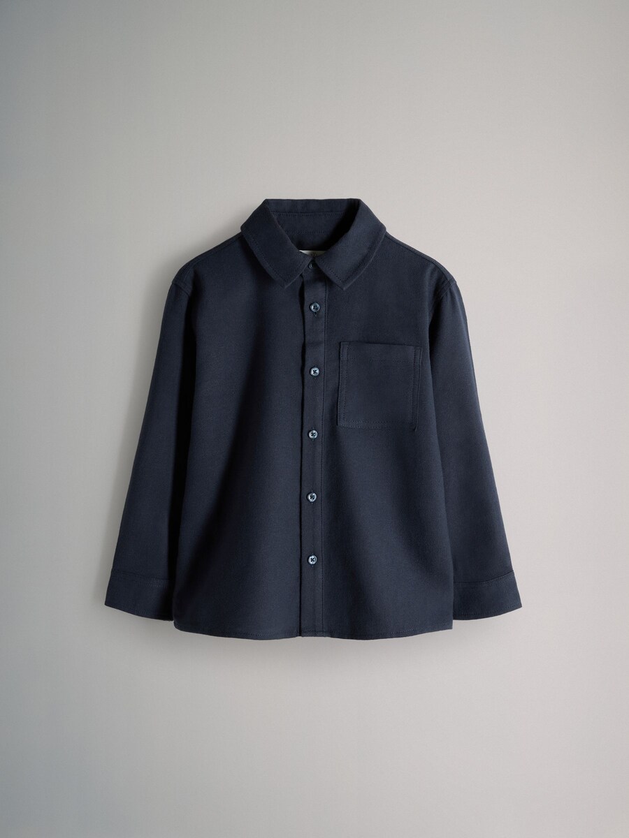 Рубашка на пуговицах классического кроя The Set, Navy/Grey/Anthracite/Stone — фото 3
