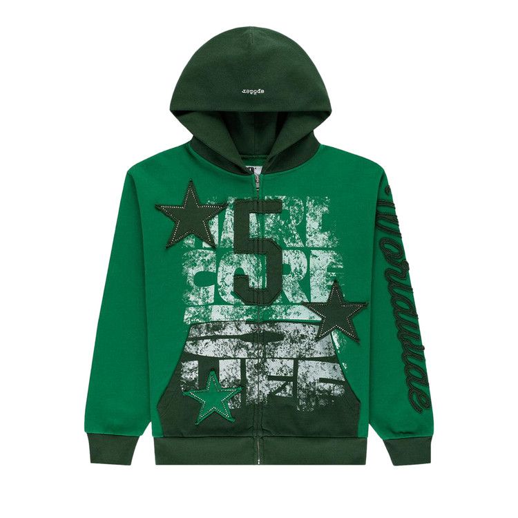 

Толстовка Sp5der Triple 5 Stitch Zip Up, Green