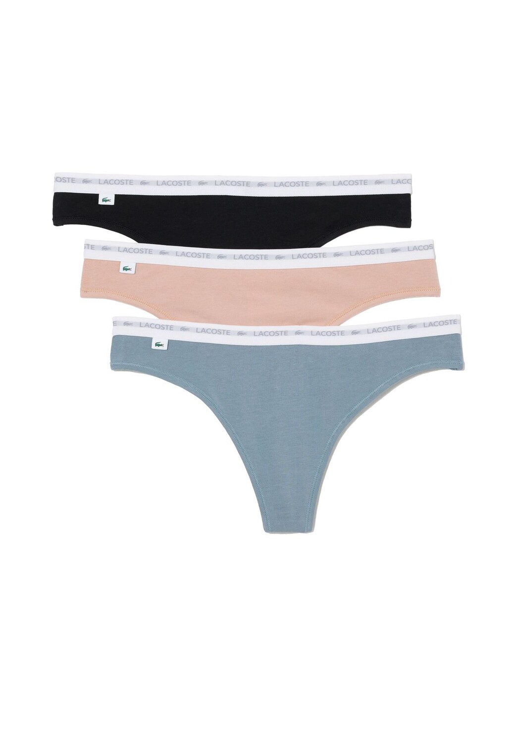 

Базовые наборы из 3 стрингов LACOSTE, цвет Schwarz Alloy Cachemire