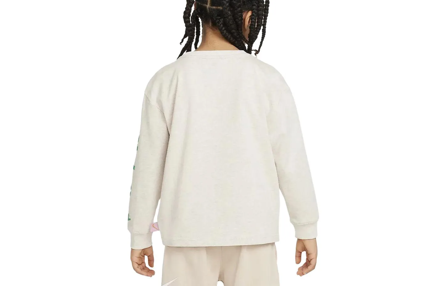 Nike Футболка light ivory white для детей — фото 4