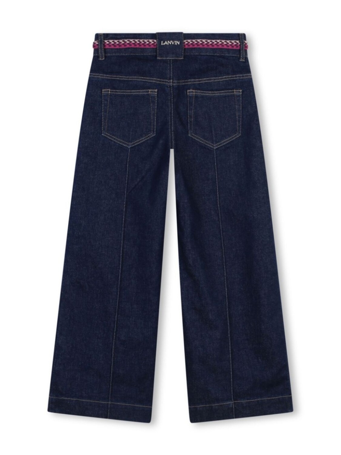 

Lanvin Enfant расклешенные джинсы с контрастной отделкой, синий