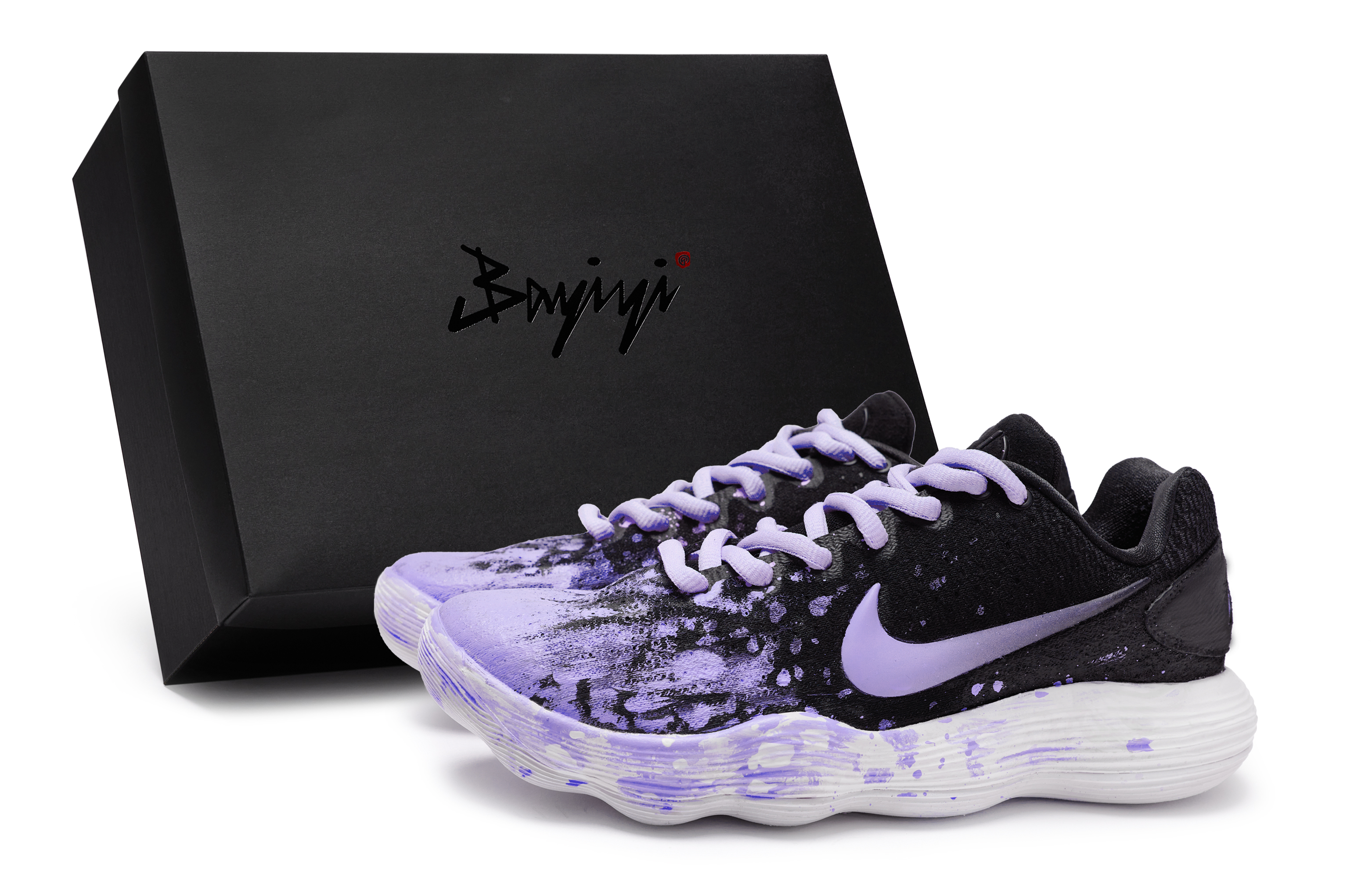 

Nike Баскетбольные кроссовки Hyperdunk 2017, низкие, мужские, фиолетовые/черные