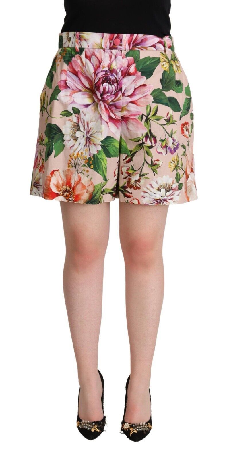 

Шорты-бермуды Chic Fiori Print Dolce & Gabbana, розовый