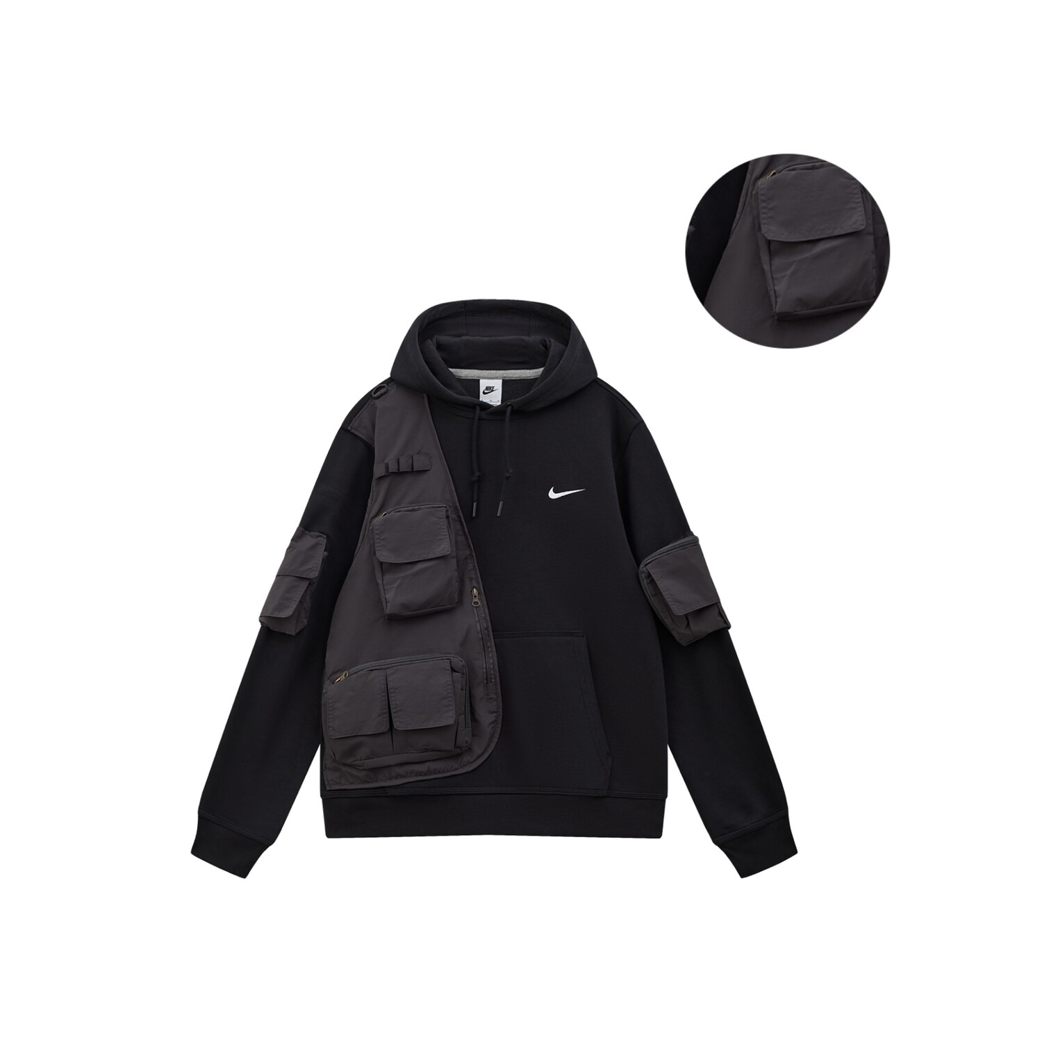 Клубная толстовка унисекс серая Nike, серый — фото 2