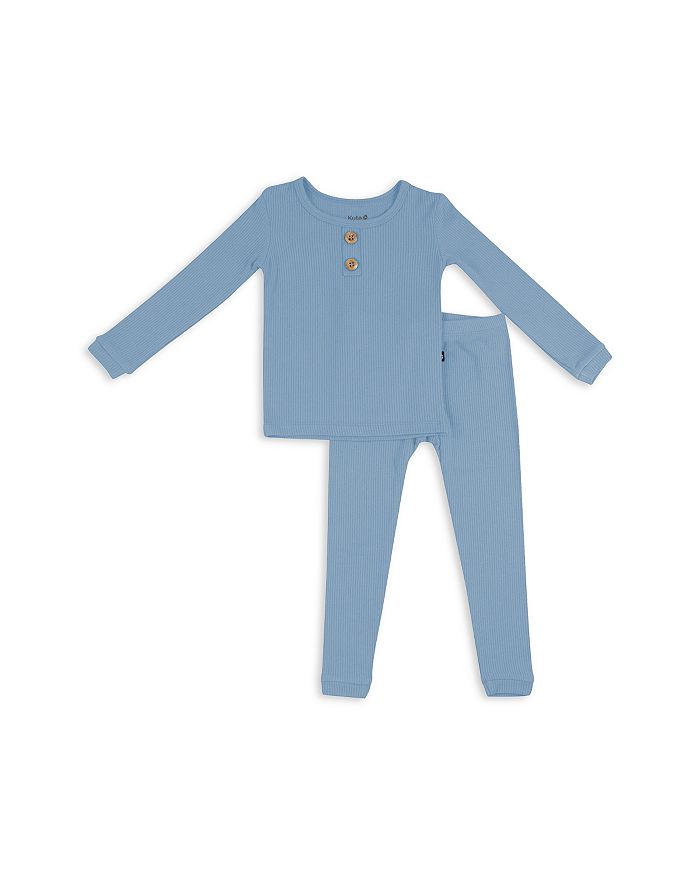 

Унисекс комплект из ребристого хенли и брюк для малыша Kyte Baby, серый