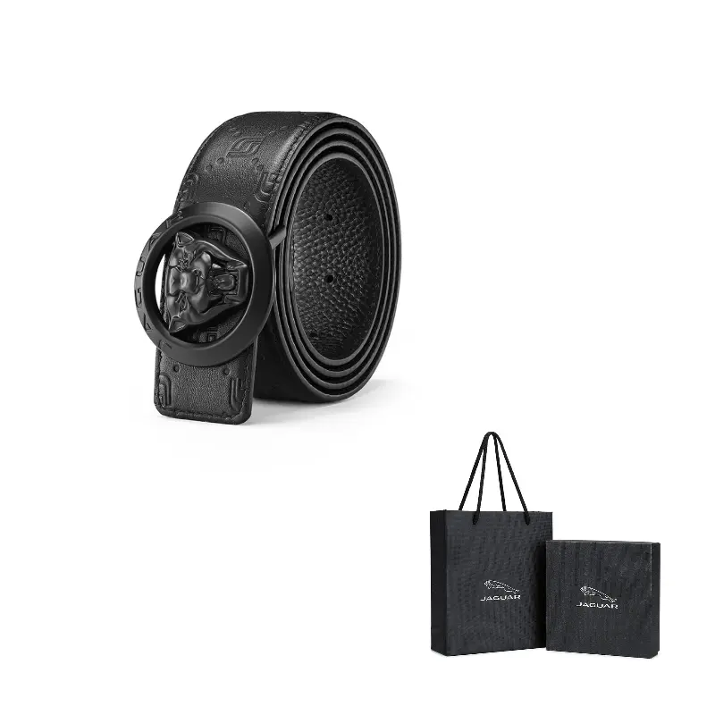 

JAGUAR Ремень мужской из натуральной кожи, Black