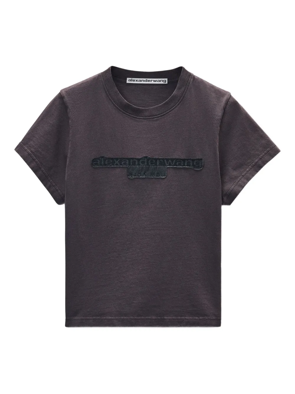 

Футболка с вышивкой Alexander Wang, черный