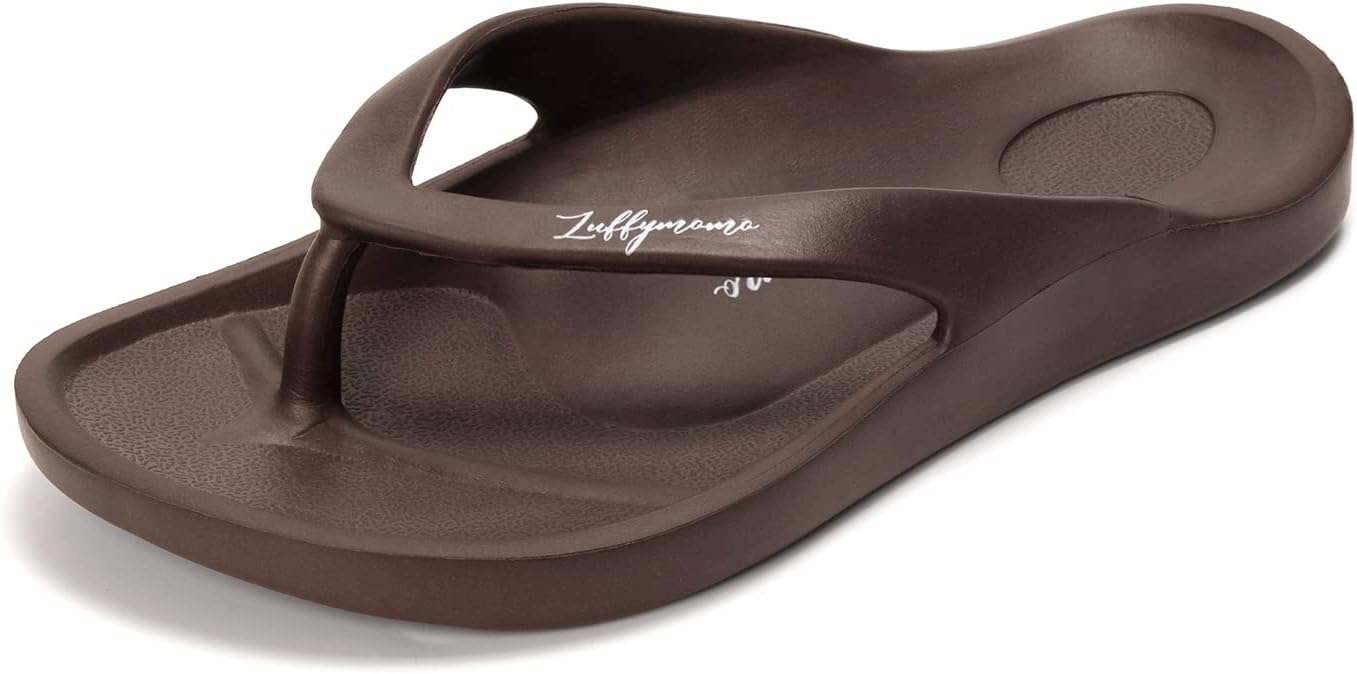 

Женские и мужские шлепанцы Luffymomo, спортивные босоножки на пляж, сандалии-сланцы для лета, темно-коричневый