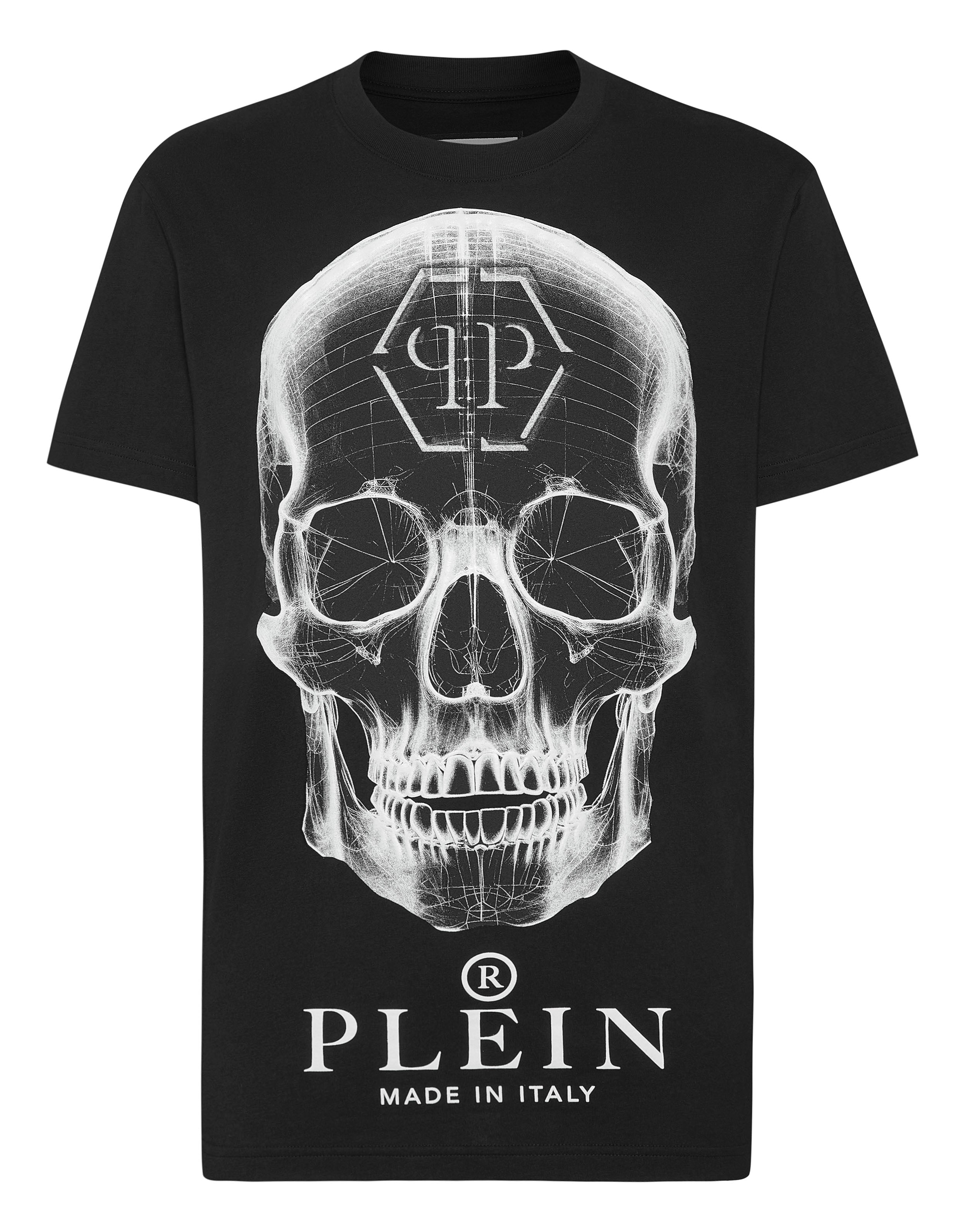 

Футболка с круглым вырезом SS Skull PHILIPP PLEIN, черный