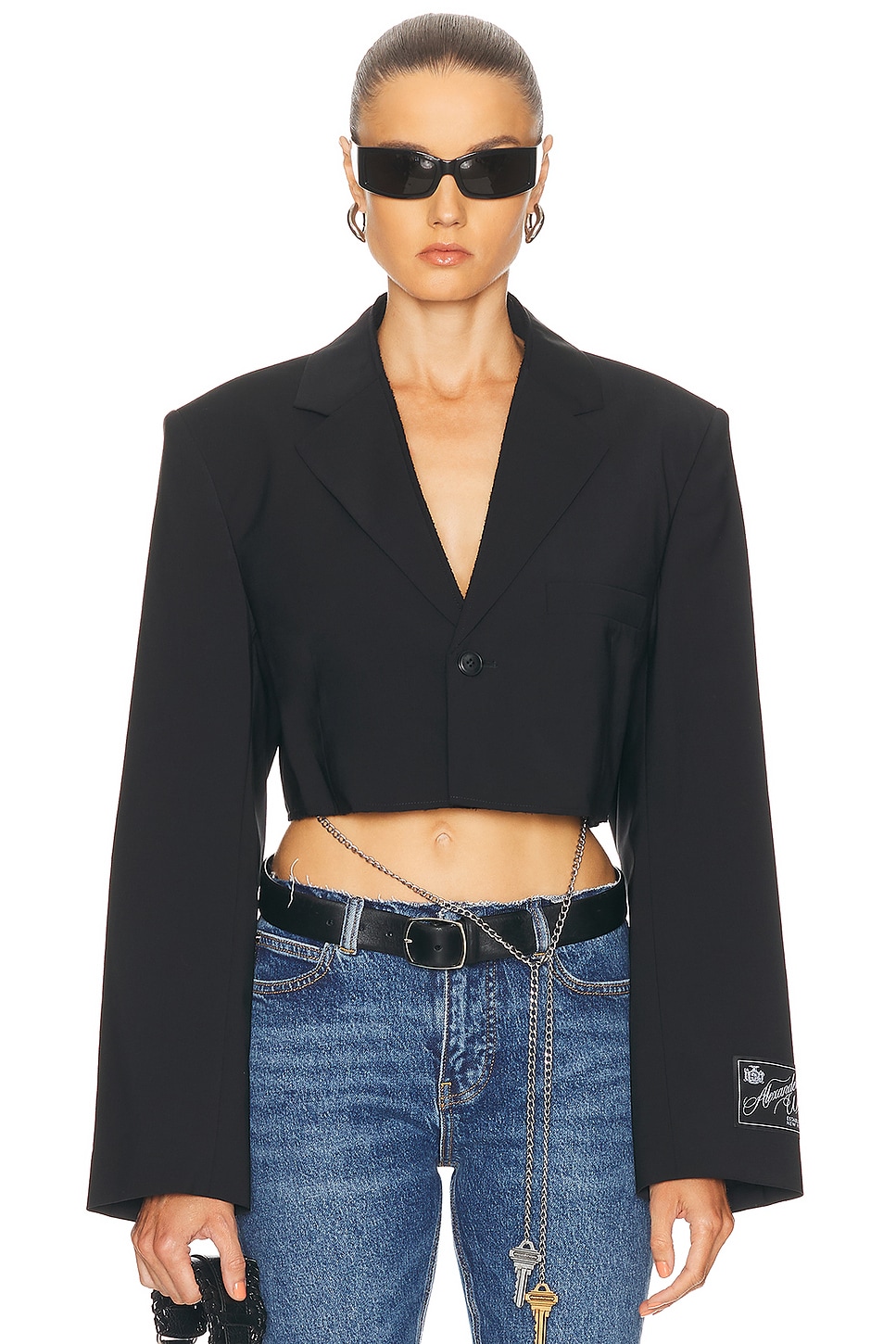 

Короткий блейзер Alexander Wang, Black