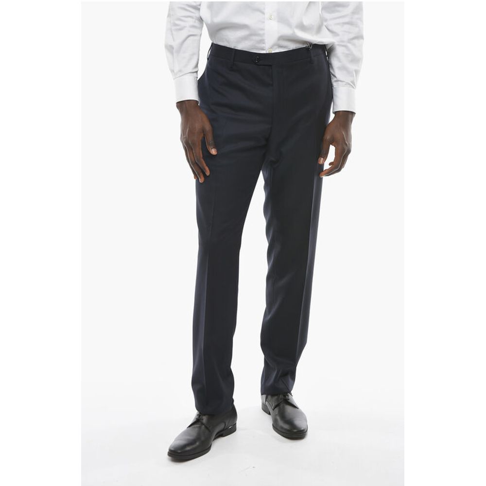 

Брюки средней посадки из натуральной шерсти Corneliani, Blue