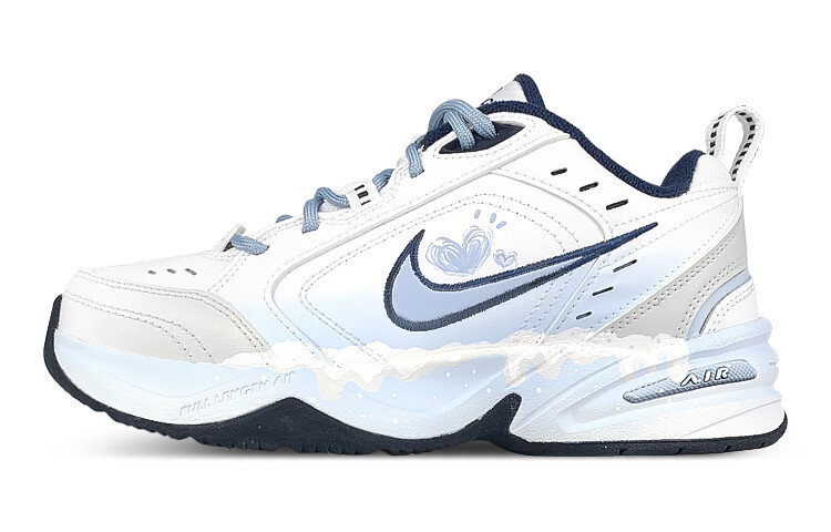 

Кастомизированные кроссовки Nike Air Monarch 4 Low-Top Chunky Unisex, светло-голубой