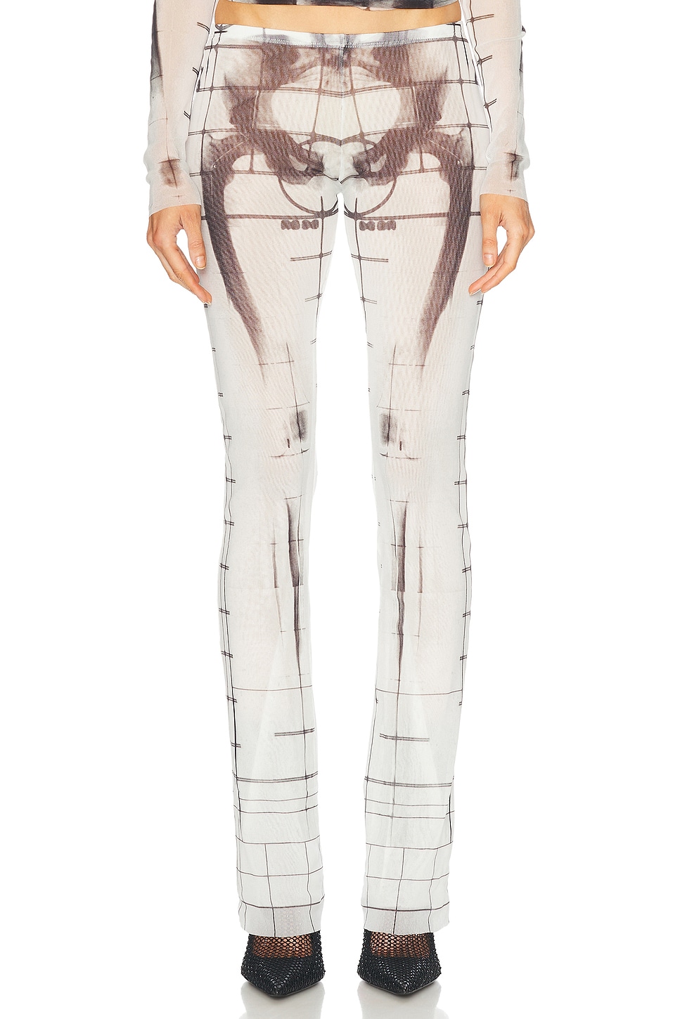 

Брюки Squeletor Jean Paul Gaultier, White & Black