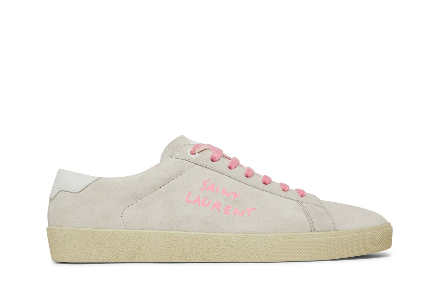 Ботинки Saint Laurent SL-06 Signature Court Suede, белый
