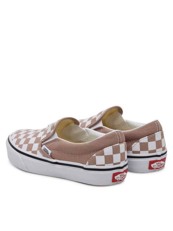 Тканевые кроссовки Classic Slip-On VN000D6YE2V1 Vans, бежевый — фото 3