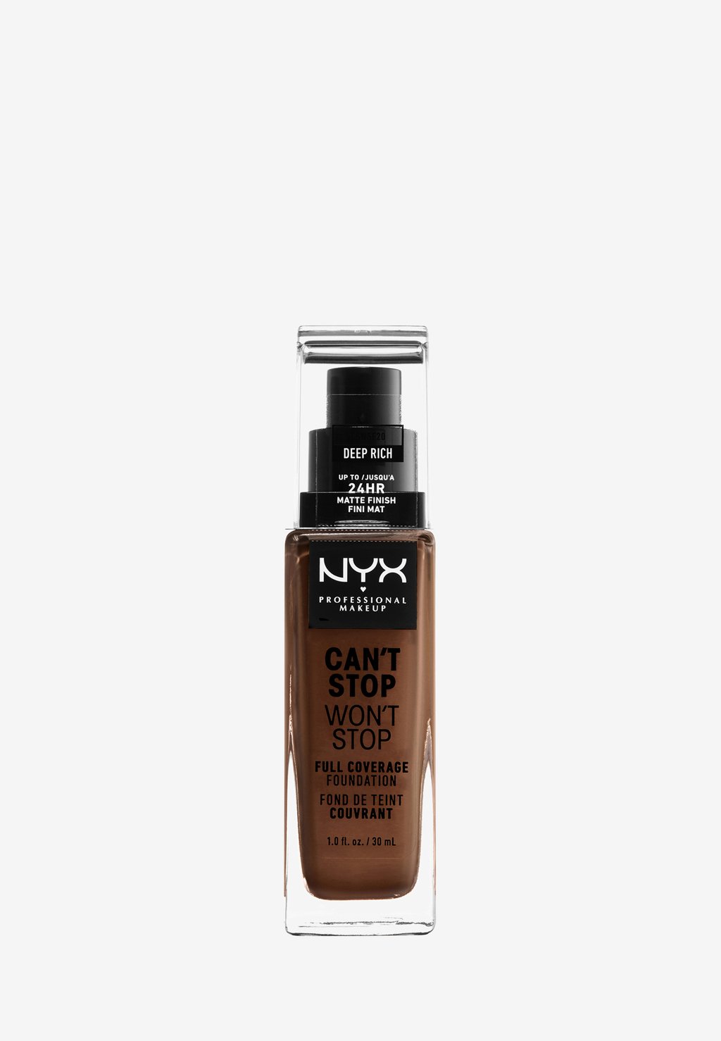 

Тональная основа CAN'T STOP WON'T STOP FOUNDATION Nyx Professional Makeup, цвет 20 deep rich