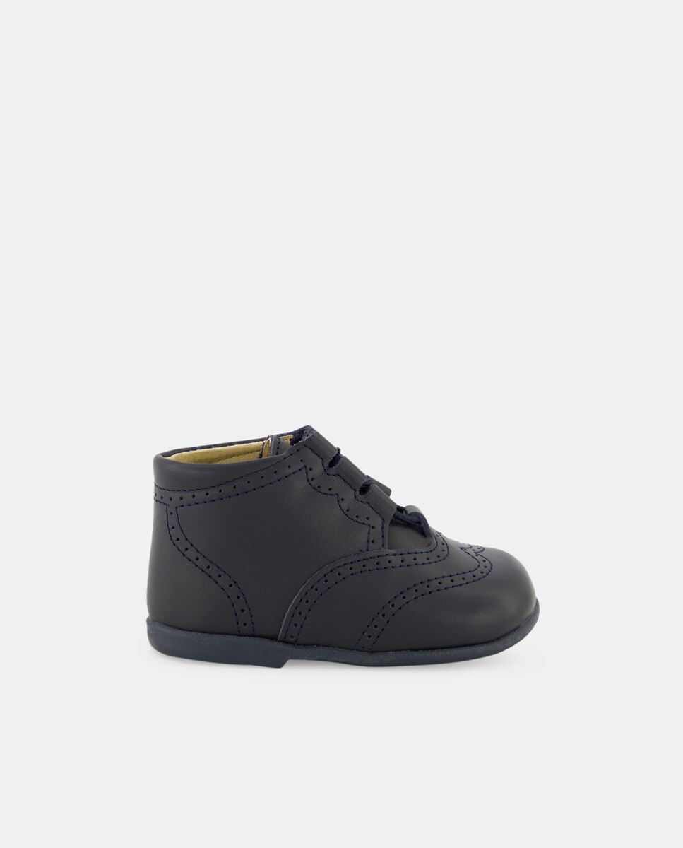 

Кожаные сапоги для мальчика с кружевной застежкой Leon Shoes, красный