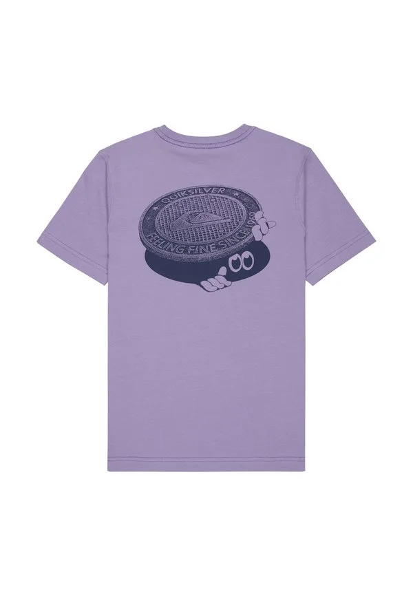 Футболка с принтом street echo ss (kvj0) Quiksilver, Purple — фото 2
